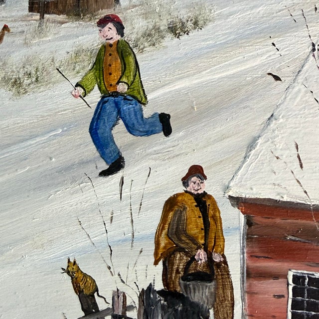 Will Moses “Stratton View” Original Oil Painting, Signed, 1979 For Sale - Image 4 of 11