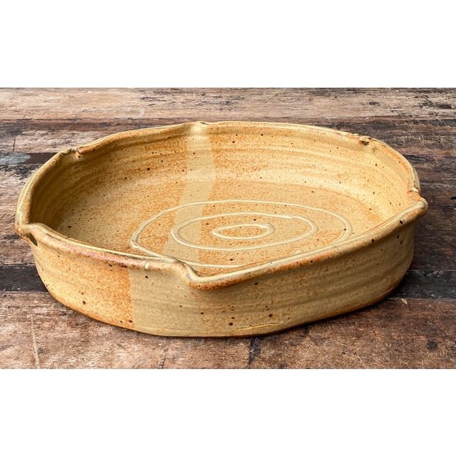 Vintage Original Crimped Edge Serving Platter For Sale In West Palm - Image 6 of 12