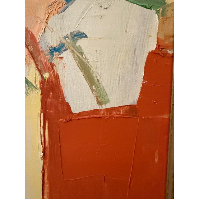 Signed, Square Framed George Barrell / Italo Botti Floral For Sale - Image 9 of 11