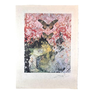 Dali Alice in Wonderland Hand Signed Numbered Etching For Sale
