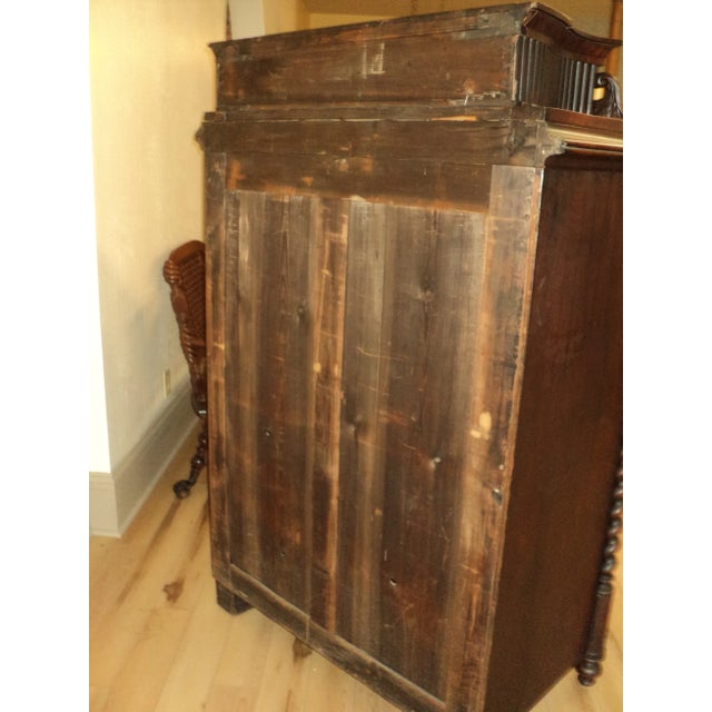 1840s Mahogany German Empire Secretary Desk For Sale - Image 4 of 13
