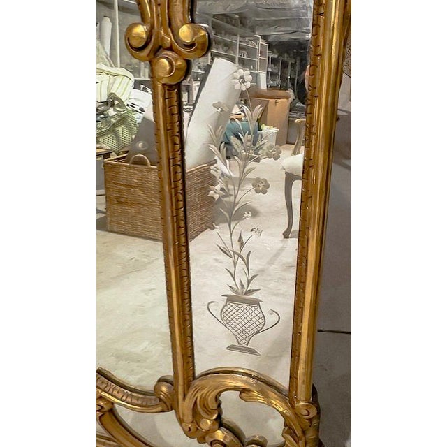 This gorgeous Rococo mirror is originally designed to be placed over the mantel of a fireplace, although it can also serve...