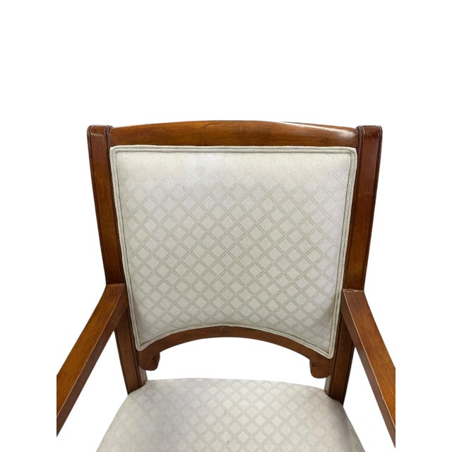 Vintage Regency Chair With Greek Key Design and Bamboo Legs For Sale In New York - Image 6 of 10