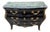 Vintage French Louis XV Style Black Lacquer Bombe Commode For Sale