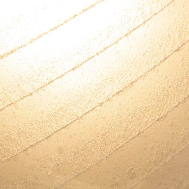 Large Egg Table Lamp in White Etched Murano Glass with Spiral Texture and Brass Base, 1970s For Sale - Image 6 of 10