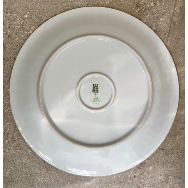 White Nautical Porcelain Seafood Platter, Chop Plate With Lobster & Shellfish From Poland’s Wawel Fine China, Scalloped Gold Edge, Circa Mid-20th Century For Sale - Image 8 of 12