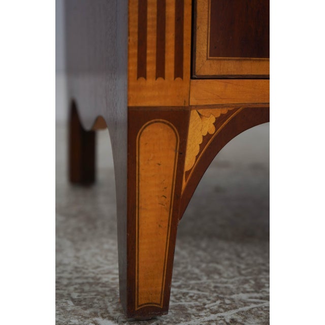 Baker Colonial Williamsburg Mahogany Bow Front Chest For Sale - Image 10 of 18