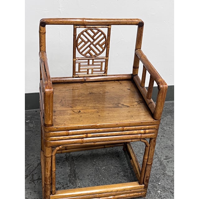 Antique Chinese Bamboo Chair, Circa 1880 For Sale In San Francisco - Image 6 of 12