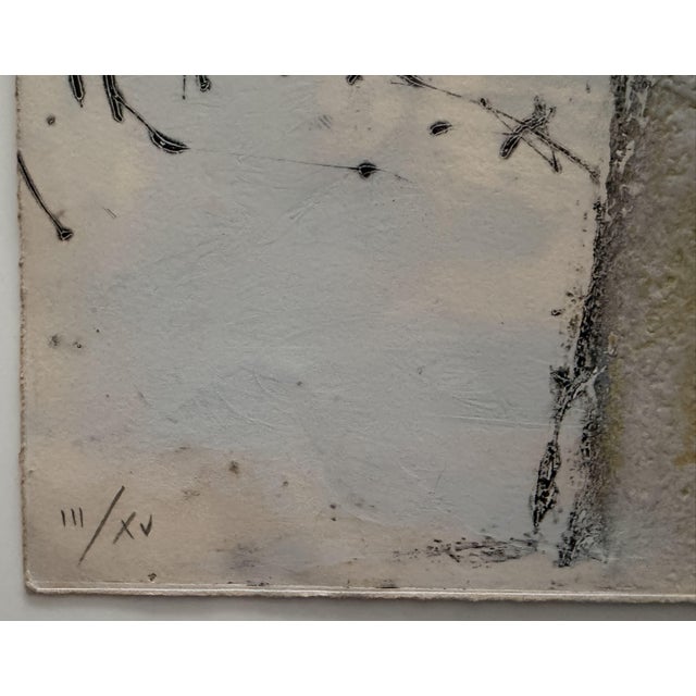 James Coignard, L'Homme Volant (The Flying Man), Hand-Painted Carborundum Etching, 1975 For Sale - Image 3 of 9