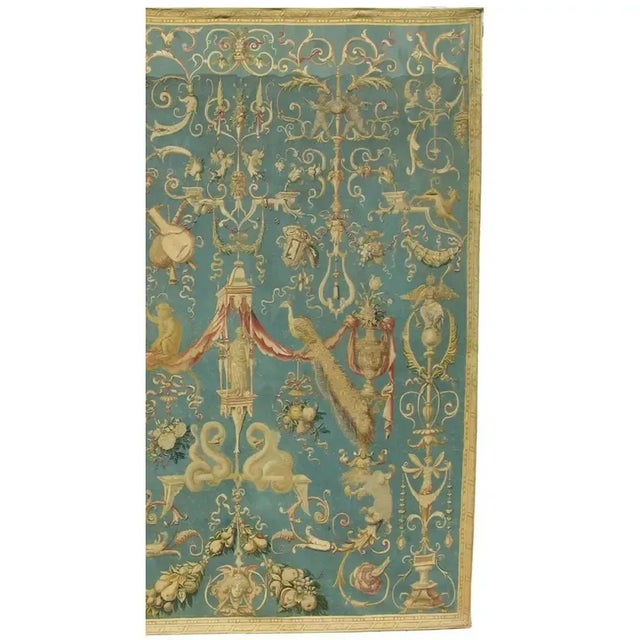 Baby Blue 18th Century French Tapestry For Sale - Image 8 of 9