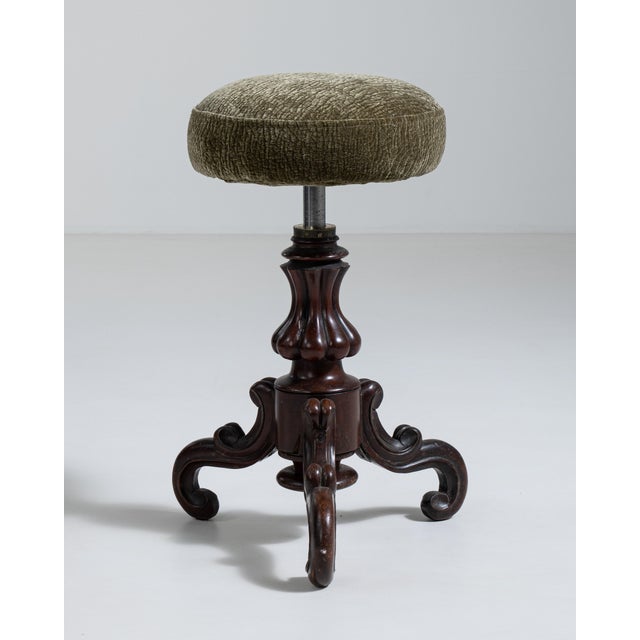 French Swivel Piano Stool, Antique, France, Late 19th Century For Sale - Image 9 of 18
