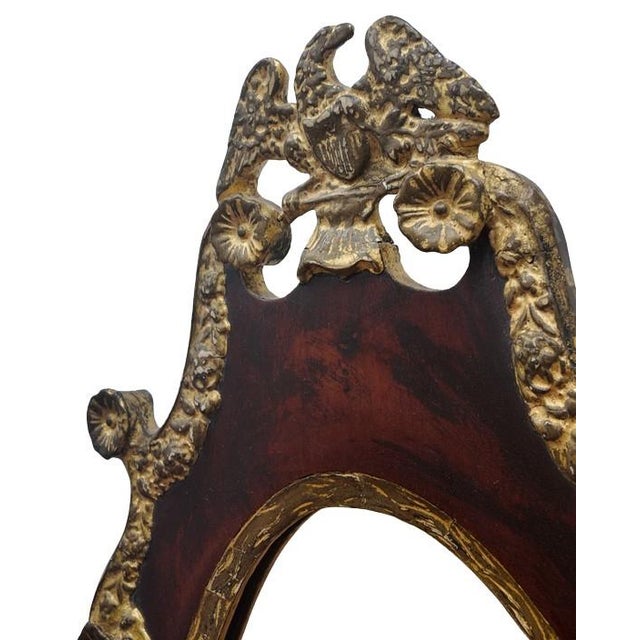 Late 19th Century 19th Century Carved and Gilt Mahogany Federal Revival Mirror For Sale - Image 5 of 9