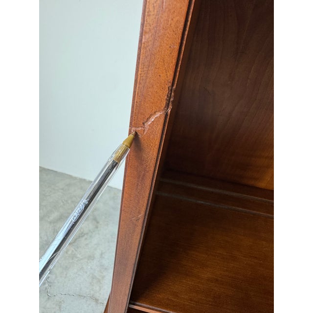 1980s Vintage Drexel Solid Wood Tall Bookshelf With Cabinet Storage/ Sold For Sale - Image 16 of 18