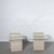 Glass Post Modern Textured Plaster and Cantilevered Glass Side Tables - a Pair For Sale - Image 7 of 8