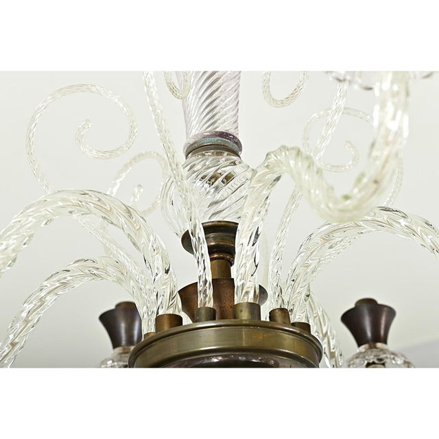 Vintage Italian Murano Glass Chandelier For Sale In Baton Rouge - Image 6 of 16