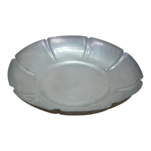 1941 Petersham Handicraft Helen Coolidge Scalloped Pewter Serving Bowl 11"