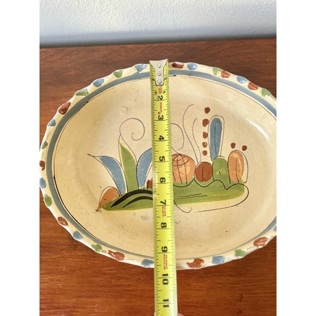 Ceramic Vintage Tlaquepaque Mexican Large Bowl For Sale - Image 7 of 9