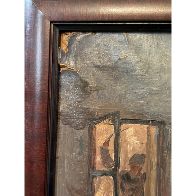 1934 Antique Kiev Oil Painting A. Alexandrov Signed Historical Revolution Study For Sale - Image 9 of 12