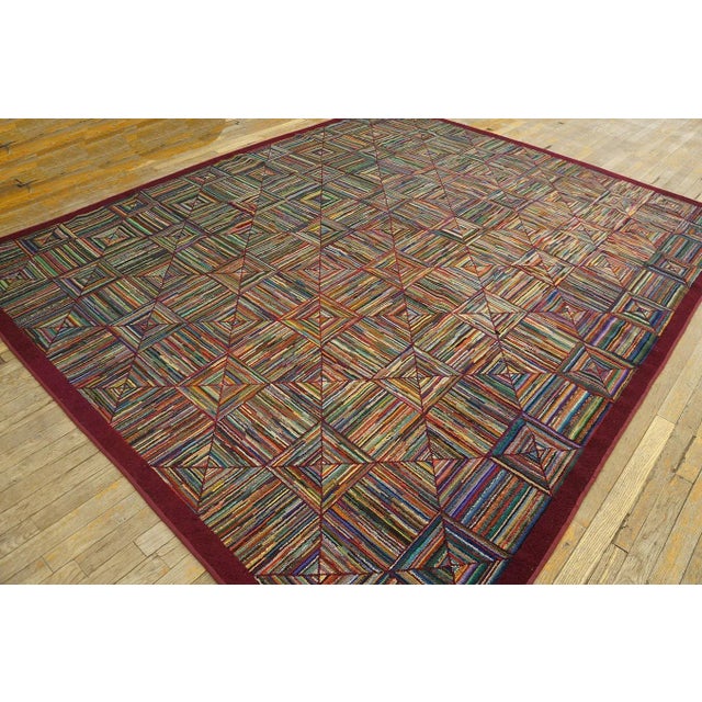 Mid-20th Century American Hooked Rug ( 7' 6'' x 9' 2'' - 228 x 279 cm ) For Sale - Image 11 of 12
