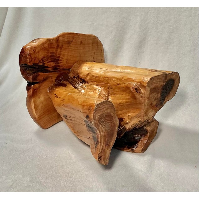Wood Birdseye Maple Natural Tree Stump Side Accent Table For Sale - Image 7 of 12