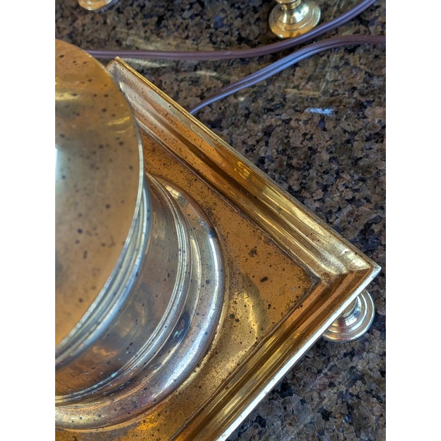 1960s Mid-Century Modern, Ming Style Brass Footed Table Lamps - a Pair For Sale - Image 14 of 18