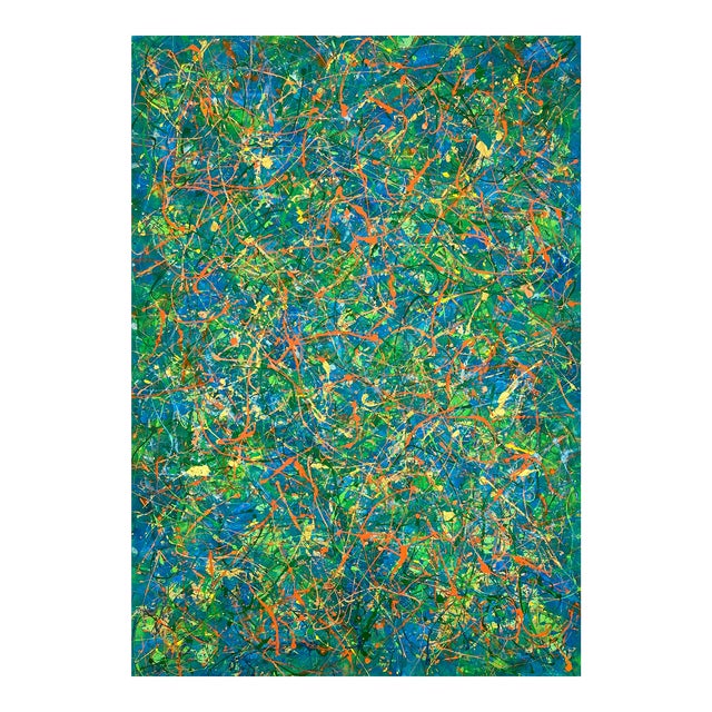 Spring Is in the Air - Abstract Expressionist Landscape Painting on Canvas Original Artwork by Marc Raphael For Sale