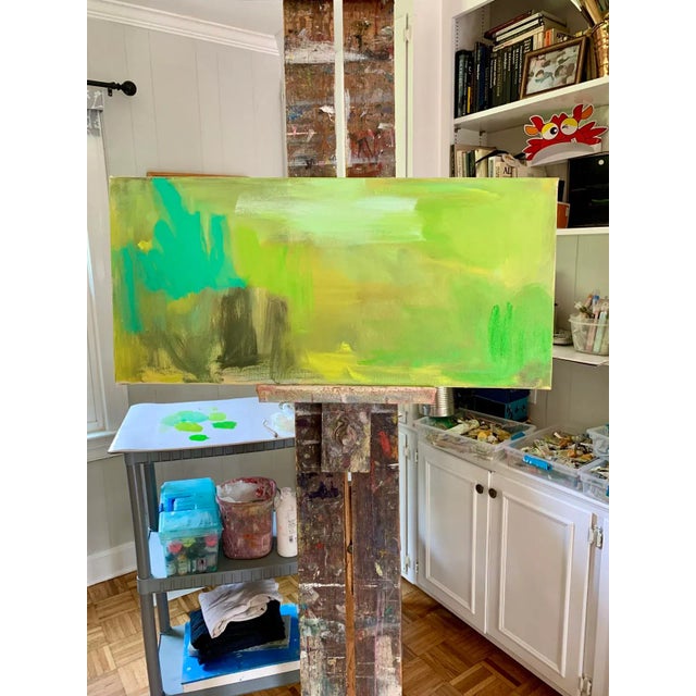 2020s "Summertime" by Trixie Pitts Abstract Expressionist Oil Painting For Sale - Image 5 of 13