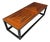 1970s Founders Mid-Century Modern Walnut Parquetry Coffee Table With Black Wood Base For Sale