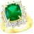 AGL Certified 4.2 Carat Cushion Cut Colombian Emerald & Diamond Ring 18K Y Gold For Sale - Image 15 of 18
