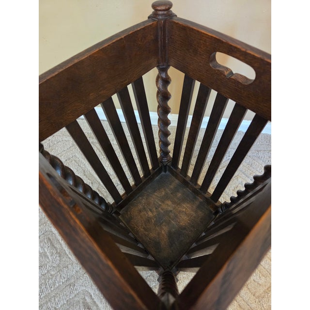 Wood Stickley Brothers Umbrella Stand For Sale - Image 7 of 8