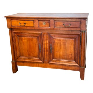 Circa 19th Century French Empire Cherry Buffet For Sale