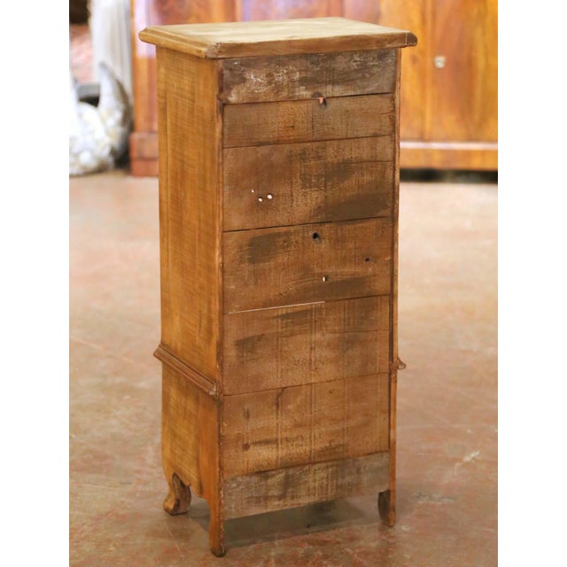 Vintage French Provincial Pine Twelve-Bottle Wine Cabinet, Cave À Vin For Sale - Image 11 of 11