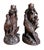 Antique Walnut Black Forest Vase Holders with Pheasants, 1890s, Set of 2 For Sale - Image 9 of 10