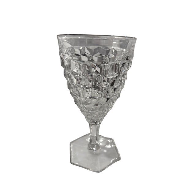 Mid 20th Century Fostoria Water Goblets - 6 pcs For Sale - Image 9 of 13