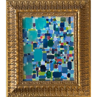 Contemporary Abstract Oil Painting on Canvas by Ko Bhamra For Sale