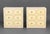 Pair of Dorothy Draper Style White Painted Chests of Drawers, each with three drawers and brass handles. 30" H x 29.75" W...