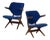 Set of Blue Pelican Armchairs by Louis van Teeffelen for Webe, 1960s For Sale
