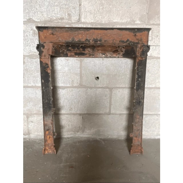 Late 19th Century Antique Neoclassical Style Cast Iron Fireplace Insert For Sale - Image 5 of 5