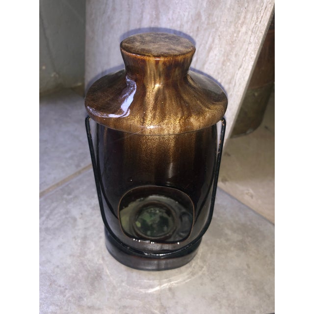 1960s Drip Glazed Criterion Collections Japan Tiki Teacup Candle Holder For Sale - Image 11 of 12