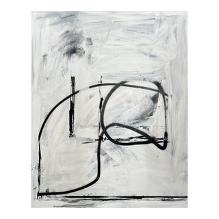 Contemporary Abstract Acrylic on Canvas "Funky Monk" by Tommaso Fattovich For Sale