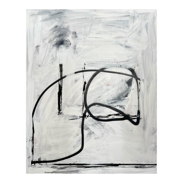 Contemporary Abstract Acrylic on Canvas "Funky Monk" by Tommaso Fattovich For Sale