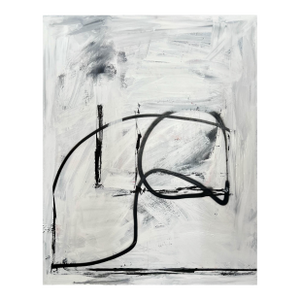 Contemporary Abstract Acrylic on Canvas "Funky Monk" by Tommaso Fattovich