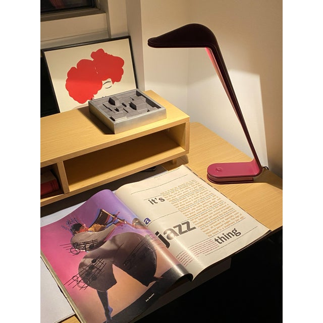 When switched on, this lamp instantly conjures a corner office circa 1985 — sleek, confident, and just a little...