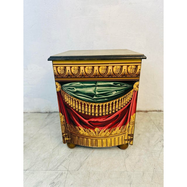 1980s Theatrical Storage Chest With Painted Design For Sale - Image 9 of 9