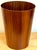 Oversized Swedish Modern Figured Rosewood Wastebasket Sweden, circa 1960s For Sale In West Palm - Image 6 of 16