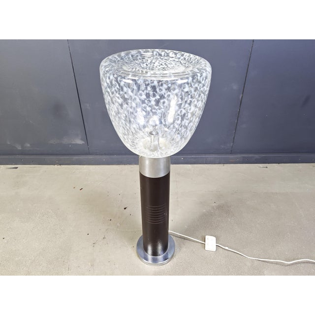 White Vintage Floor Lamp from Mazzega, 1960s For Sale - Image 8 of 13