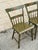 Antique American Hand-Painted Floral Folk Art Plank Seat Chairs - Set of 4 For Sale - Image 4 of 12