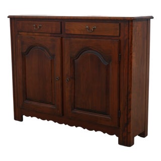 Vintage Cherry 2 Drawer 2 Door Server For Sale