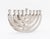 Metal Postmodern Silver Plate Balancing Menorah For Sale - Image 7 of 8
