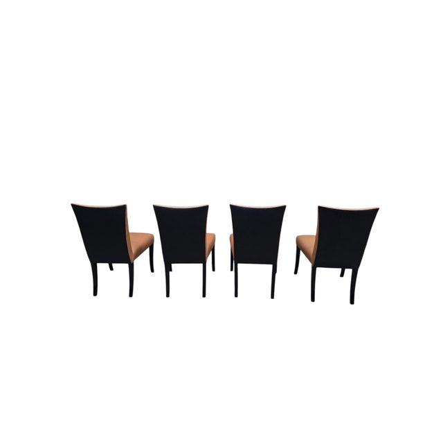 Late 20th Century Vintage Contemporary Dining Chairs by Donghia - Set of 4 For Sale - Image 5 of 6